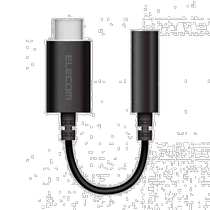 (Direct mail from Japan) Elecom Typec Conversion Headphone Type C] Black EHP-C35DS01
