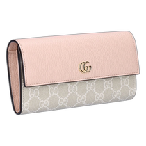 Japan direct mail GUCCI long wallet 456116 AACFE 5945 pink