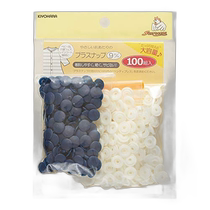 (Direct mail from Japan) Kiyohara Tailoring Supplies Plastic Snaps 100 Pairs 9mm Ocean Blue SUN15-105
