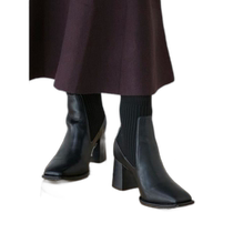 Japan direct mail side zipper square toe boots MERCURYDUO boots