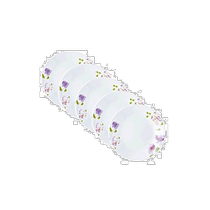 Japan Direct mail (Japan Direct mail) Corelle Conning Mall Twind Pate 5 Purple Purple Flowers J106-VM