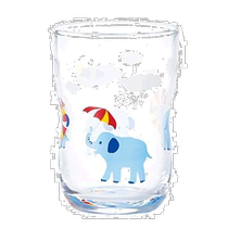 (Direct mail from Japan) ADERIA Hide and Seek Elephant Glass 185ml Medium Made in Japan 6078