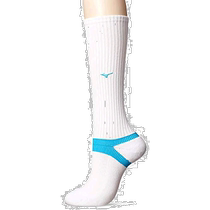 (Direct mail from Japan) Mizuno Mizuno volleyball stockings high-top stockings white x sky blue 23-25cm