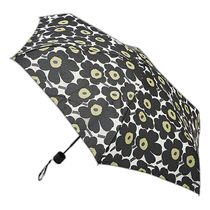 Japan Direct Mail Marimekko Coral Red City Garden Classic Pattern Tri-fold Manual Umbrella
