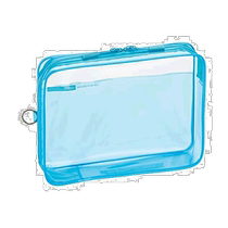 (Japanese direct mail) Lihit Lab zipped transparent file bag A5 ice blue SOERU F8200-14