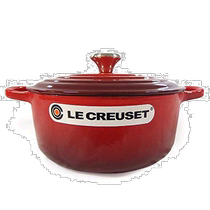 (Direct mail from Japan) Le Creuset Cool Color Double-Eared Pot Round 21177-20cm Red 06