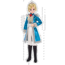 (Japan Direct Mail) Takara Tomy Dolly Doll The Princes Puppet Toys in the Dream of Princess