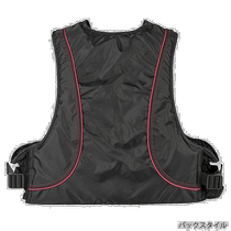 Self-operated｜Life jacket Buyuden floating vest free black x red
