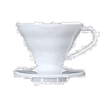 (Japan Direct Mail) HARIO Glass King Coffee Filter V60 01 White 1-2 cups with VDR-01-W