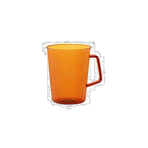 (Direct mail from Japan) KINTO glass CAST AMBER amber 430ml coffee