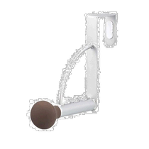 (Direct mail from Japan) Yamazaki Industrial Coat Hanger Behind Door Hook Single Storage Brown 6355