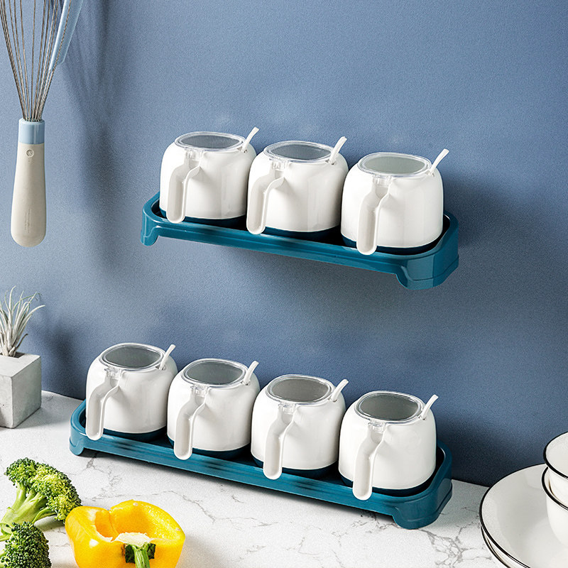 Kitchen Concorter Box Household Conception Box Salt Fittings Smell Box Set Conception Box