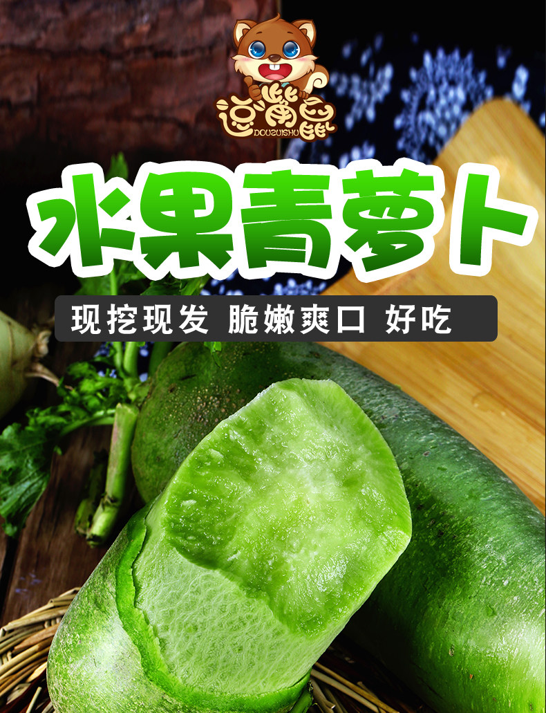 逗嘴鼠 潍坊潍县水果萝卜 净重4.5斤 图1