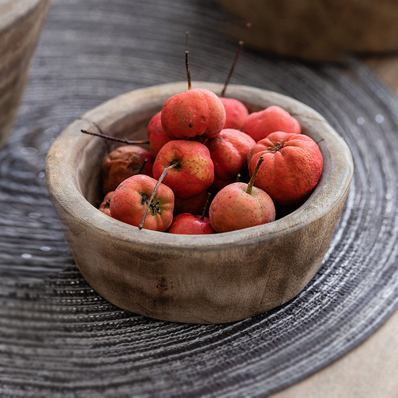 Log fruit plate home living room snacks put dry fruit plate light luxury high-end retro high-end sense plate candy