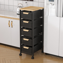 Kitchen Small Cart Clip Sewn Mobile Vegetable Lockers Home Drawer Bedroom Living Room Snacks Storage Racks