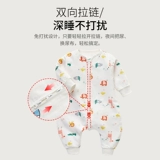 Марлевый летний тонкий универсальный спальный мешок для новорожденных на четыре сезона