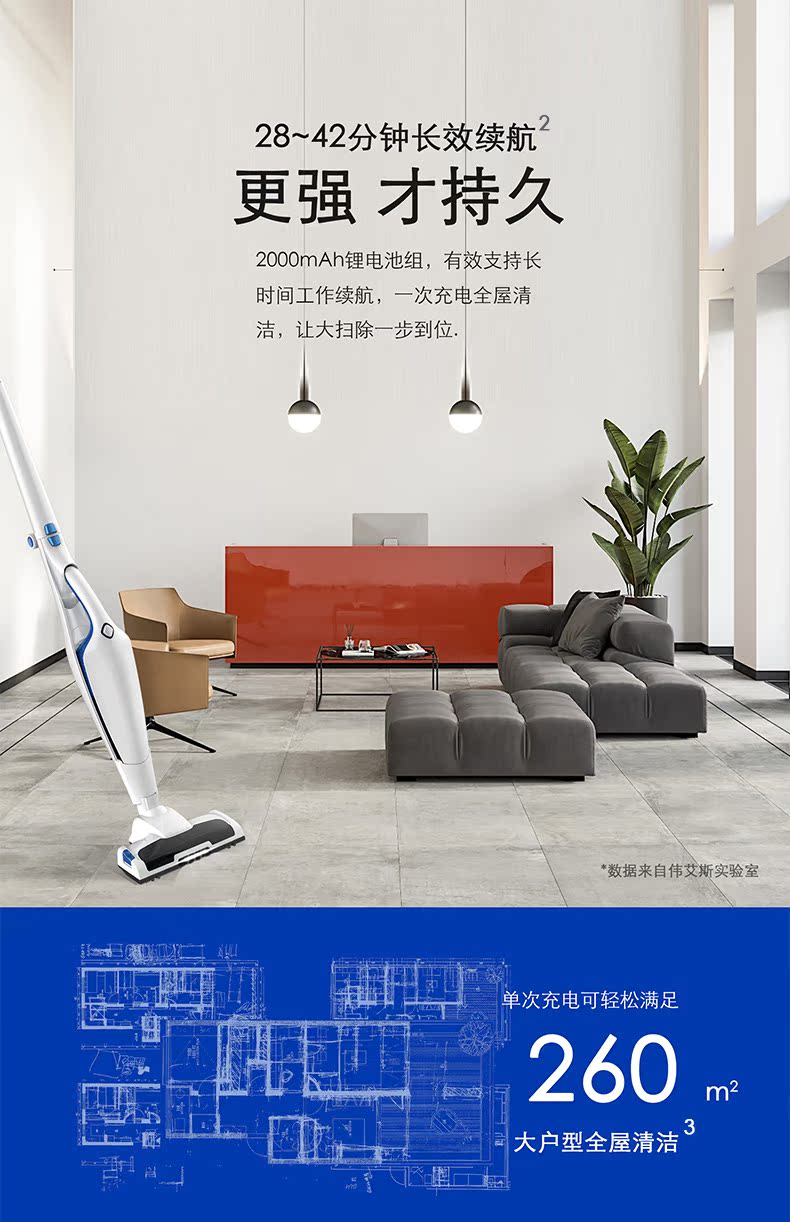 Máy hút bụi Vias weiais không dây siêu yên tĩnh mạnh mẽ sạc điện cầm tay thảm hút bụi - Máy hút bụi 