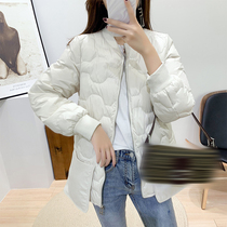 Clearance pick-up leakage anti-season sale~2019 new down jacket womens popular fashion stand-up collar white coat winter