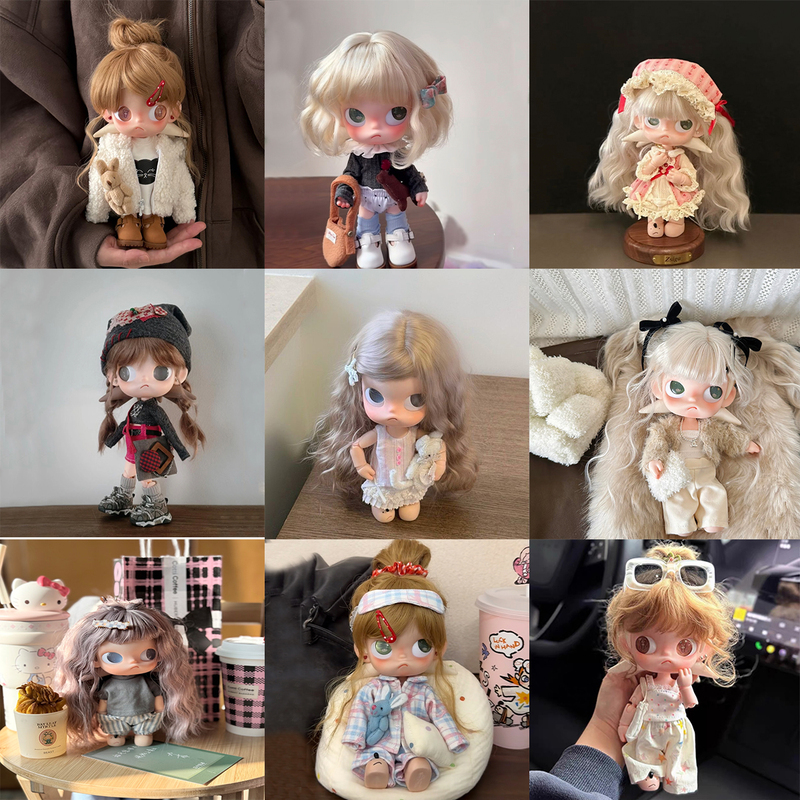 Gazi Sister Gingerbread Man 1/2 Generation Zsiga Wool Curly Long Hair 1/8 Movable Doll Bjd Doll Wig Collection