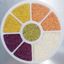 Five-color glutinous rice a specialty of Guangxi on March 3 plant-dyed glutinous rice a specialty of the Zhuang ethnic group five-color rice plate