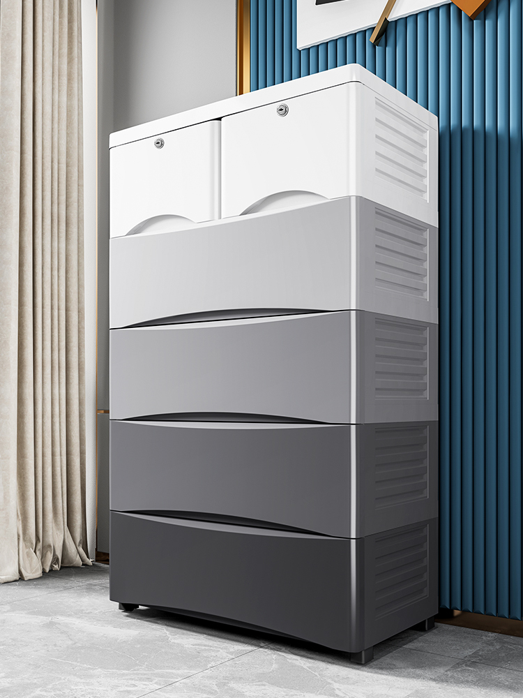 Storage box Drawer type plastic king size finishing box Clothes storage cabinet storage box Bed single doll storage box
