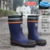 Giày đi mưa ngắn nam chống trượt cao su không thấm nước cao su thoáng khí - Rainshoes Rainshoes