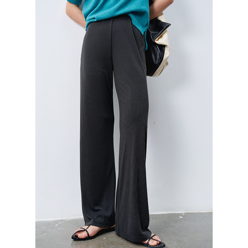 IACHOO wide-leg pants women's high waist drape 2022 autumn loose nine-point straight tube comfortable, smooth and easy to care for