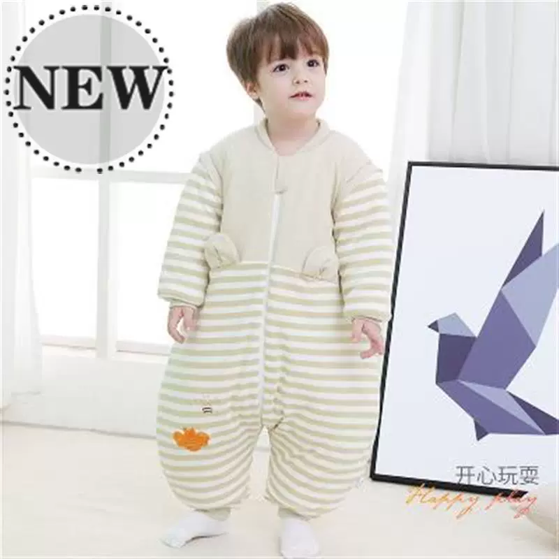 Các mô hình mùa thu và mùa đông cho trẻ em có chân tách rời túi ngủ trẻ em bằng vải cotton có thể tháo rời mùa đông có thể tháo rời túi ngủ nam báu vật túi ngủ trẻ em kép - Túi ngủ / Mat / Gối / Ded stuff