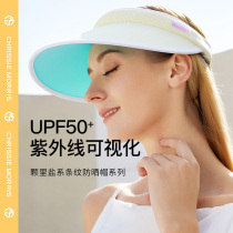 CMS Inner Sun Hat for women Anti-UV cover Large summer riding empty top hat beach sun hat