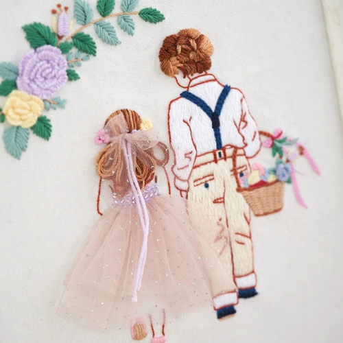 Набор материалов, трехмерная ткань, «сделай сам», с вышивкой, европейский стиль, свадебный подарок, подарок на день рождения