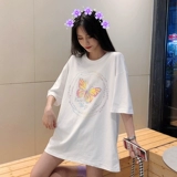 Tide, футболка с коротким рукавом, 2020, оверсайз, круглый воротник