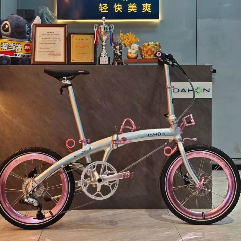 Dahon Folding Bicycle P10 Oil Disc 20inch Ultra-Light Variable-Speed Aluminum Alloy Men's and Women's Bicycle Paa003 New Model