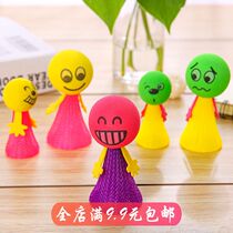Bouncing villain toy Jump unzip villain jump toy Jump doll Stretch bouncing elf glow