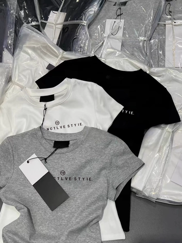 Летняя футболка, короткий рукав, изысканный стиль