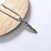 Original Titanium Steel Driftwood Necklace for Men, Cool and High-End, Trendy Brand for Boys, Niche Retro Design, Non-Fading