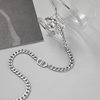 Wang Jiaer's Same Style Necklace for Men, Double D Letter Cuban Chain, Trendy High-End Hip-Hop Cool Clavicle Chain Accessory
