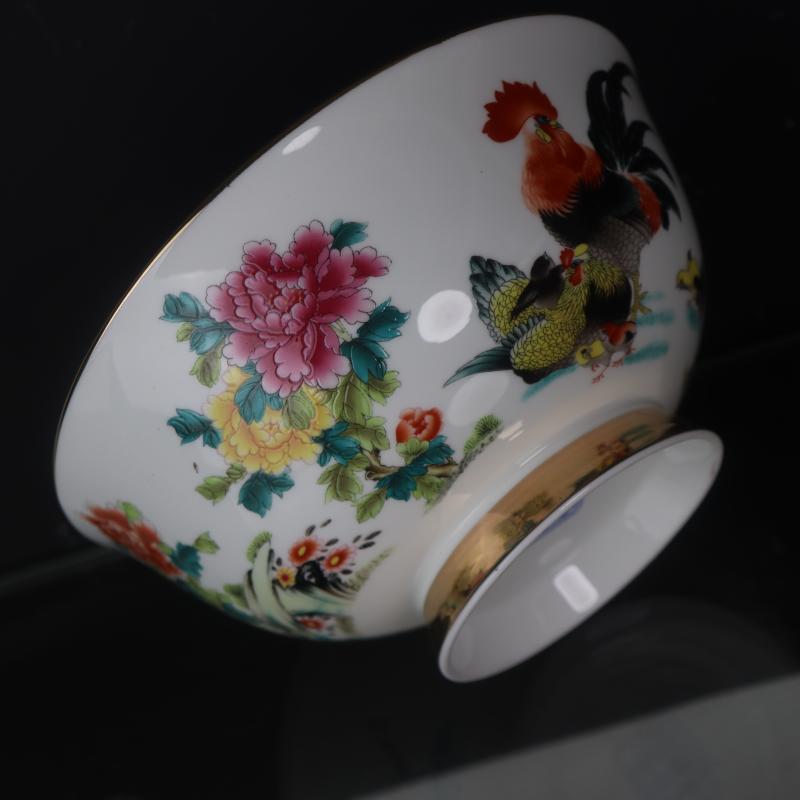 Antique crafts porcelain com.lowagie.text.paragraph 6 inch the qing qianlong fuels the pastel rainbow such use household decorative pattern Chinese penjing collection