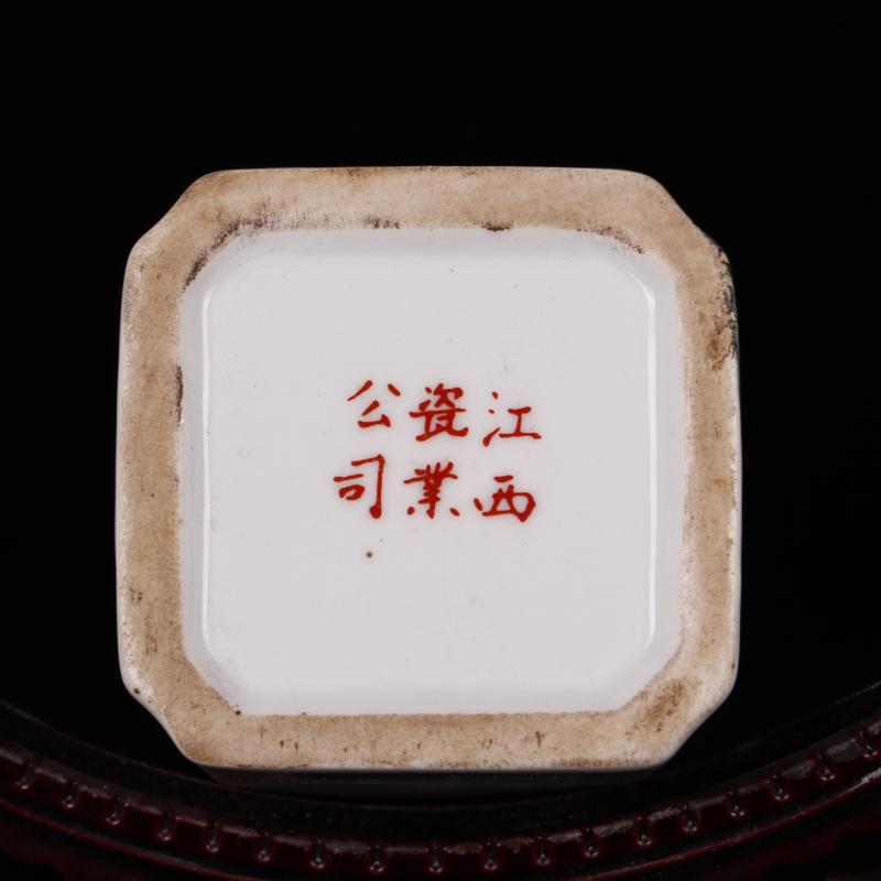 Jingdezhen imitation porcelain industry company "four desk pen container home decoration arts and crafts of overall antique reproduction antique furnishing articles