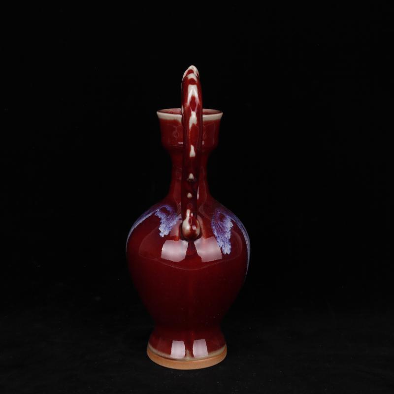 Red glaze up offering jun porcelain ssangyong statute of bottle company hotel to live in a small space Chinese style classic move vase furnishing articles