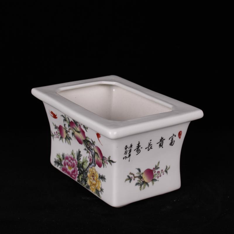 Jingdezhen pastel fleshy celestial being ceramic flower pot in the sitting room balcony desk cabinet flowerpot decorative furnishing articles