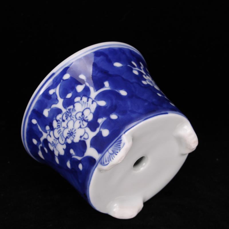 Jingdezhen porcelain three small fleshy plant flower pot art ceramic flower pot adornment cabinet office desk