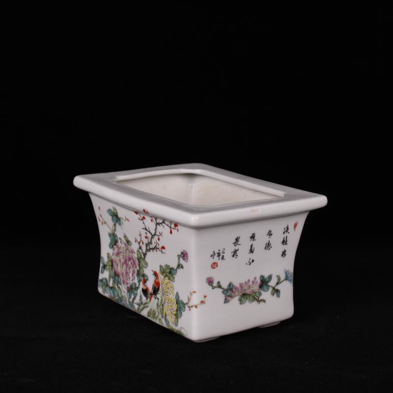 Jingdezhen pastel fleshy celestial being ceramic flower pot in the sitting room balcony desk cabinet flowerpot decorative furnishing articles