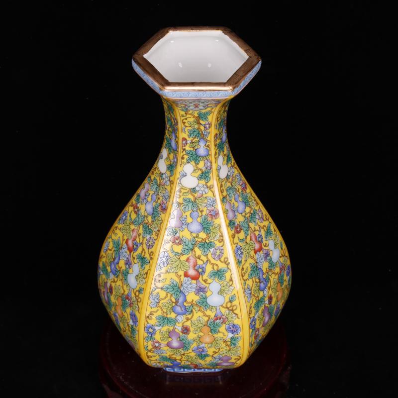 Jingdezhen archaize colored enamel porcelain the qing yongzheng com.lowagie.text.paragraph Chinese antique antique crafts vase archaize home outfit