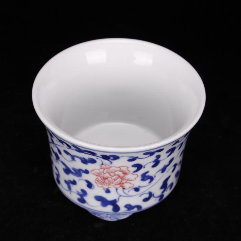 Jingdezhen porcelain three small fleshy plant flower pot art ceramic flower pot adornment cabinet office desk