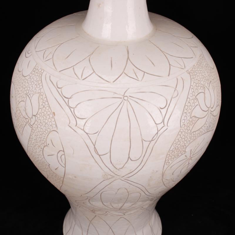 Jingdezhen imitation of the song dynasty magnetic state up meters Bai Ying, play the lotus pattern antique bottles of modern company in the hotel soft outfit furnishing articles