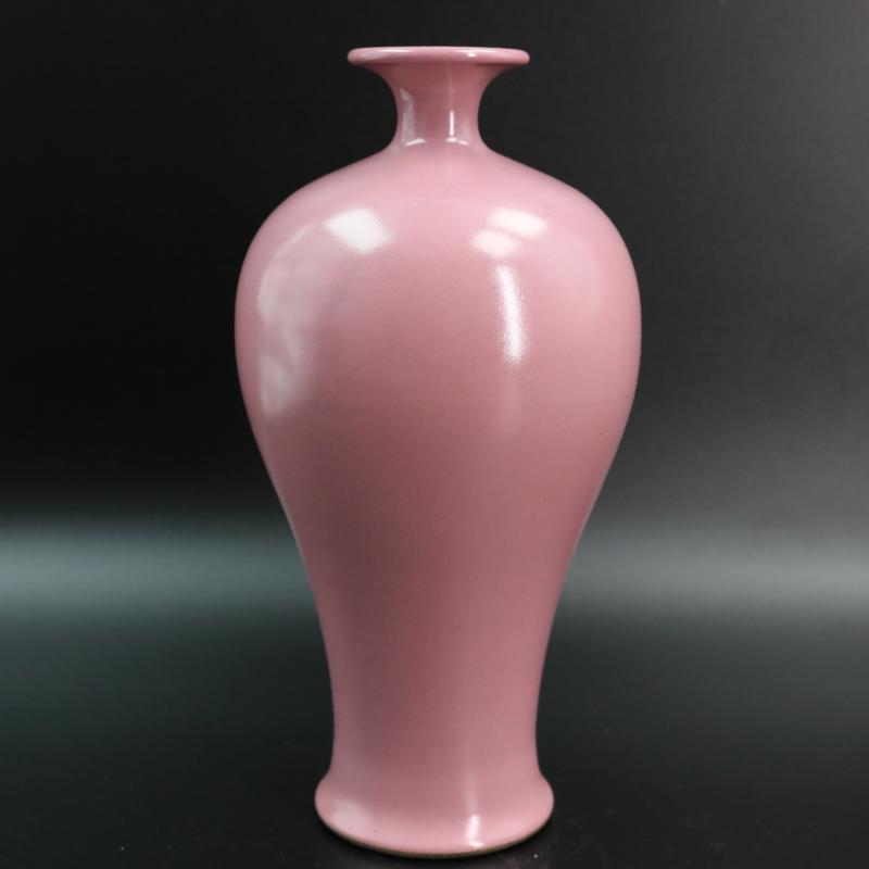 Carmine jingdezhen ceramics glaze vase household adornment furnishing articles of generic yongzheng antique antique handicraft