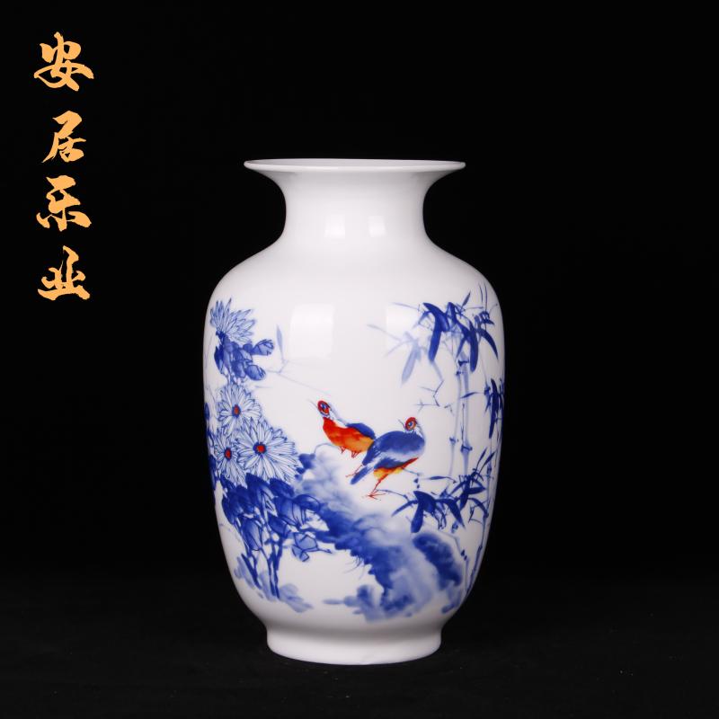 Jingdezhen imitation the qing qianlong years with enamel vase vase planting home sitting room adornment handicraft furnishing articles study