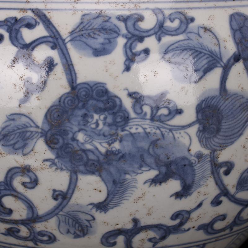 Jingdezhen antique reproduction antique collection old items hand - made porcelain branch can of Chinese style classical decoration furnishing articles