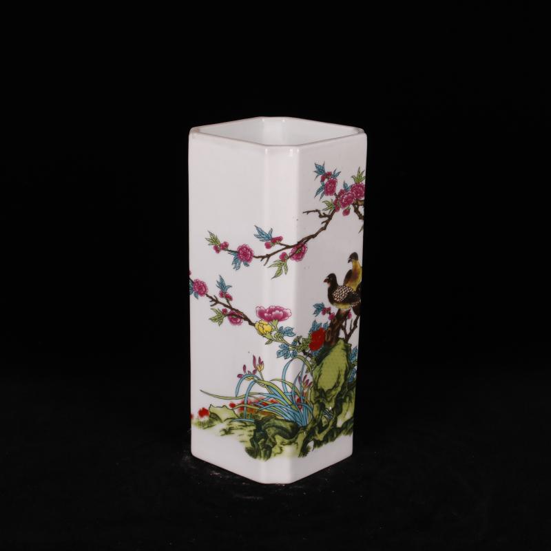 Jingdezhen imitation porcelain industry company "four desk pen container home decoration arts and crafts of overall antique reproduction antique furnishing articles