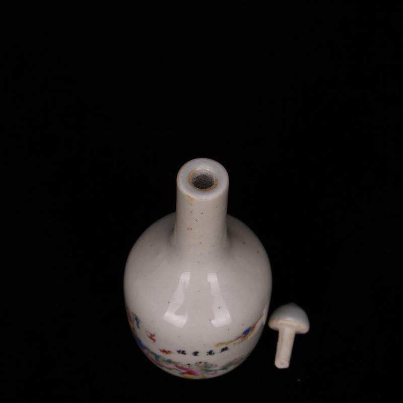 Jingdezhen archaize play jade antique old porcelain mini snuff bottle the study ancient frame to collect small place
